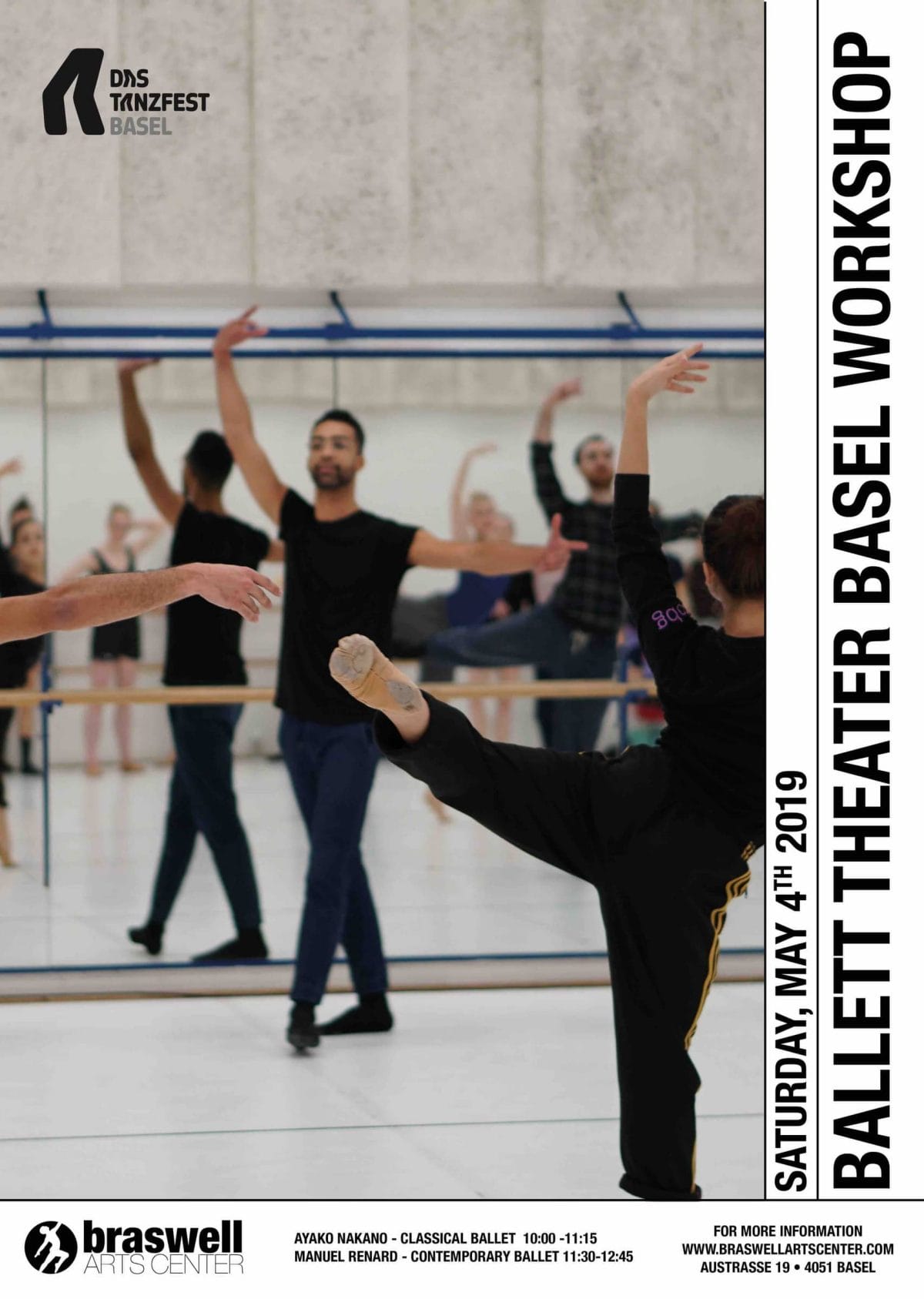 Ballett Theater Basel workshop - posterSM - Braswell Arts Center