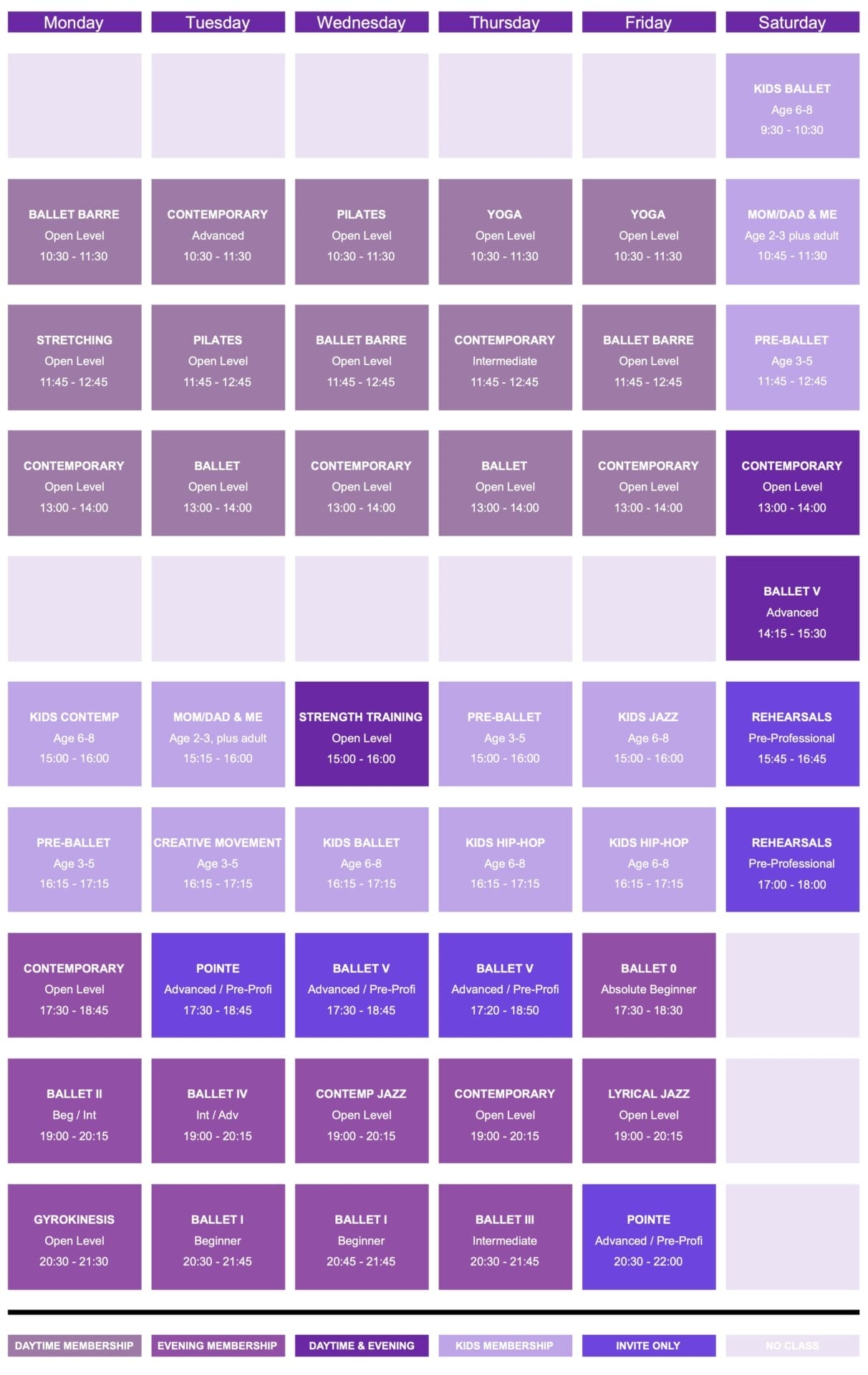 2025 schedule studio 1