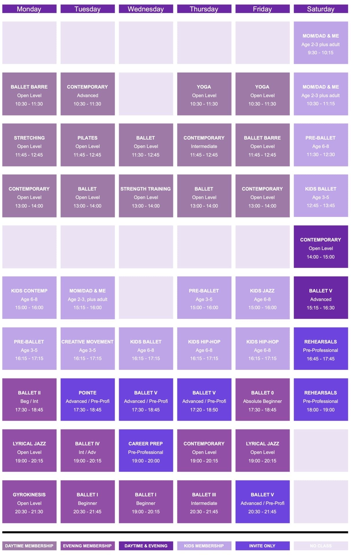 bac august 2025 schedule 1 print adult web schedule